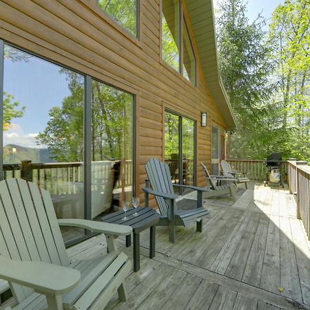 Bryson City Cabin With Hot Tub And Mountain Views! Exterior photo